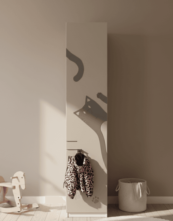 IKEA PAX durys su integruota kabykla kuprinei