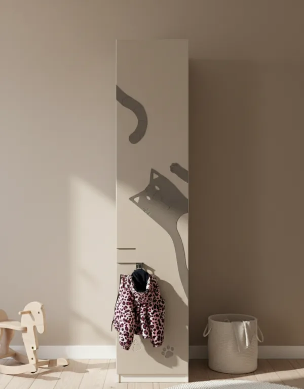 IKEA PAX durys su integruota kabykla kuprinei