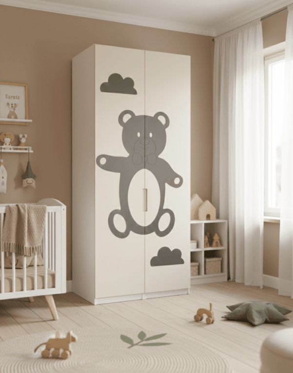 ikea pax spintos karkasas ir meskino motyvo durys