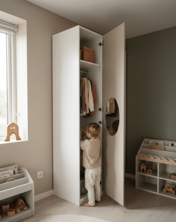 Praktiškos IKEA PAX durys su paslėptu veidrodžiu