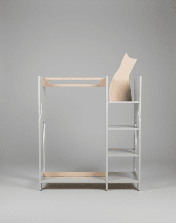 Montessori drabužių spinta ir kabykla išmatavimai