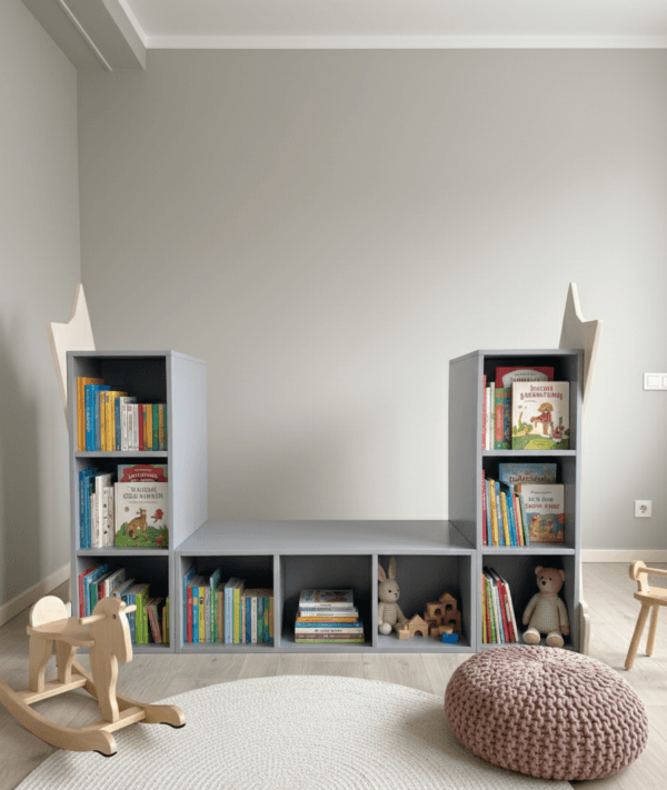 vaikiska komoda su dauk knygu