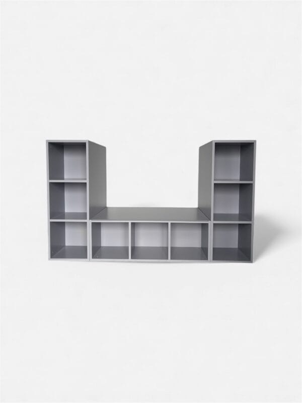 Funkcinė dvipusė montessori komoda pilkos spalvos